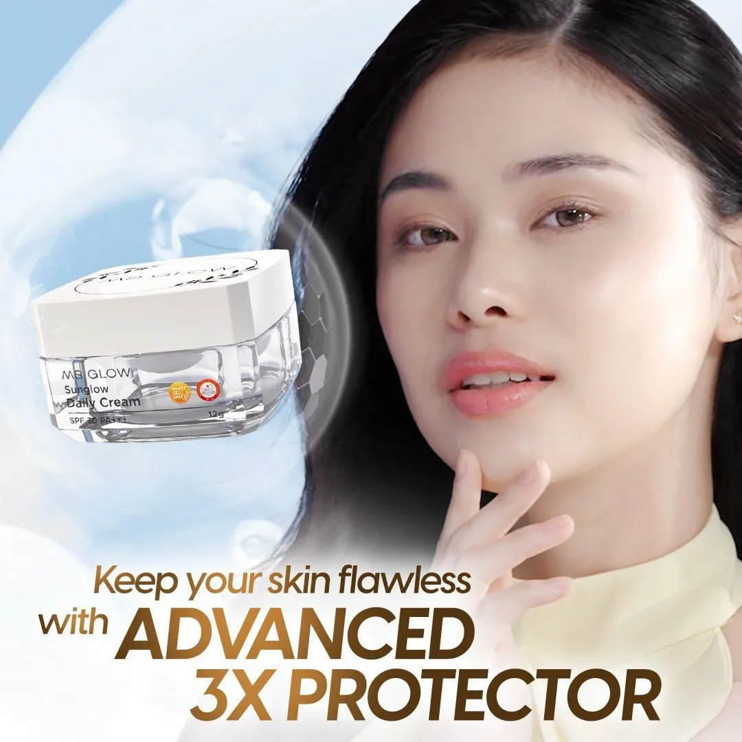GAK TAKUT LAGI PERANG MELAWAN SINAR UV DENGAN SUNGLOW & SUNWHITE DAILY CREAM 🤩✨✨✨