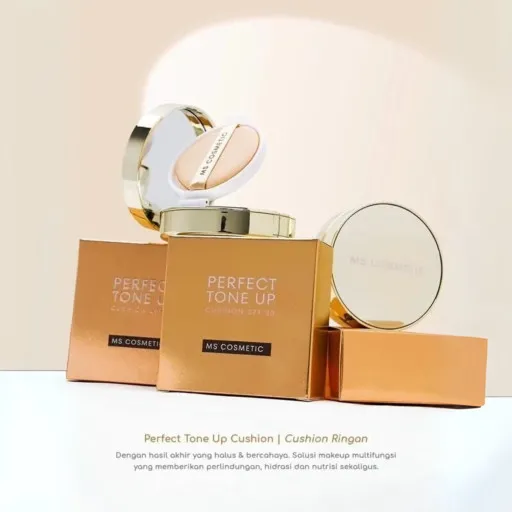 'Ms Glow Ms Cosmetic Perfect Tone Up Cushion Spf 30 Original || Cushion Ms Glow'