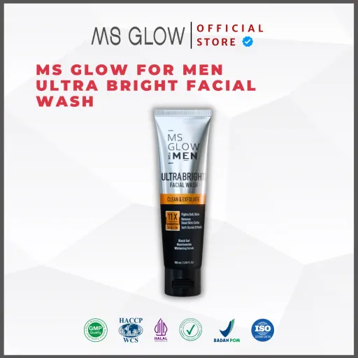 MS Glow For Men Ultra Bright Facial Wash